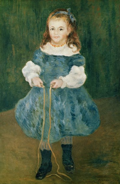 Ragazza con una corda per saltare, 1876 da Pierre Auguste Renoir